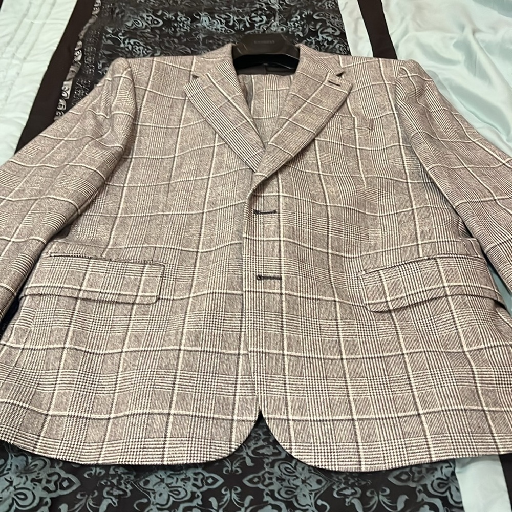 Express Men's Checkered Siur in Black and White, size 44 Small, pants 34x30 - Picture 11 of 12